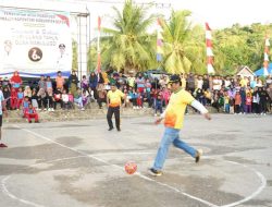 Turnamen HUT Mabulugo ke-16, La Bakry Ikut Jalan Santai dan Main Futsal