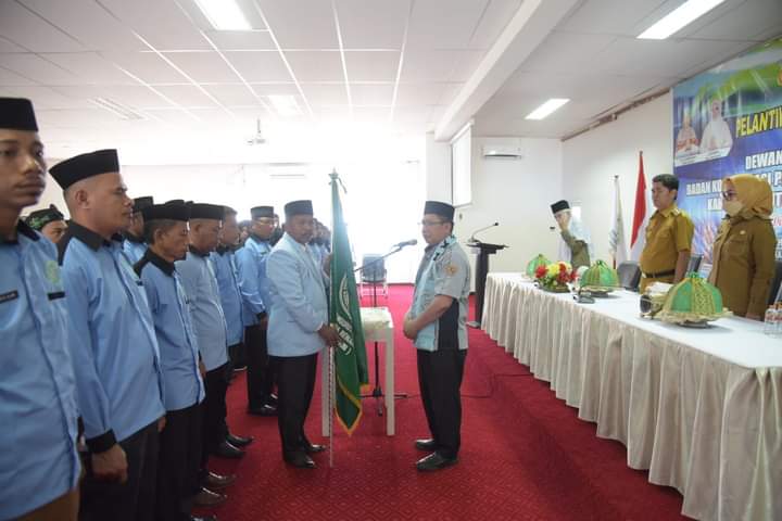 Pengurus Daerah Badan Komunikasi Pemuda Remaja Masjid Indonesia (BKPRMI) Kabupaten Buton masa bakti 2022-2026 akhirnya dilantik. (Foto: Ist)