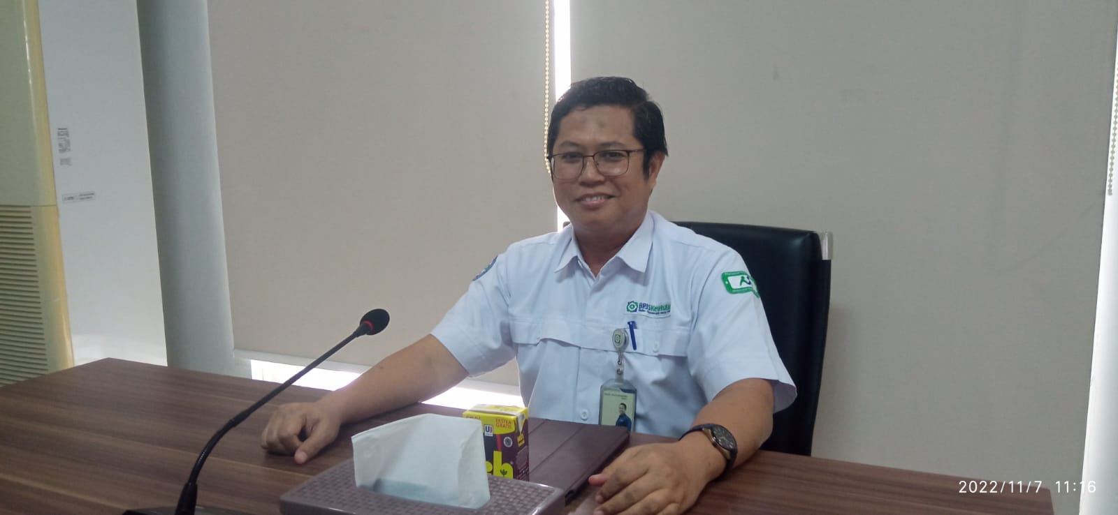 Kepala Badan Penyelenggara Jaminan Sosial (BPJS) Kesehatan cabang Baubau, Andri Nurcahyanto. (Murdin)