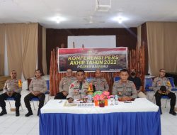 Ini Kinerja Polres Baubau Sepanjang Tahun 2022