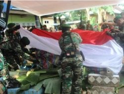 Komandan Kodim Buton Pimpin Upacara Pemakaman Militer Alm. Pelda (Purn) La Madi
