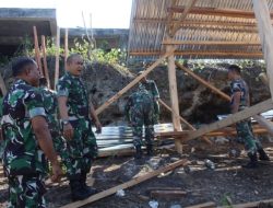 Kunjungan Dandim 1413/Buton Pada Kegiatan Rehab Rumah Tidak Layak Huni