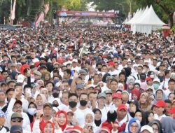 Ketum IKA Unhas Berhasil Kolaborasikan 500.000 orang di Jalan Santai